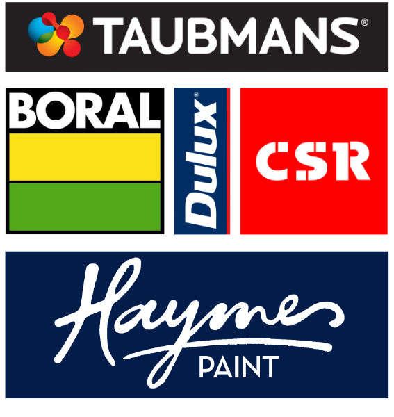 Brands you know and love used by Painters Brisbane Premium Painting and Plastering to transform your home